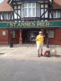 Lancashire Boundary Walk - Philip Walsh (Chairman) in St Anne's