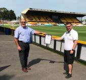 Southport Football Club - Lancashire Certificate - Philip Walsh (Chairman) & James Tedford (Southport F.C.