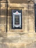 Sign on Bridge over River Irwell in Salford